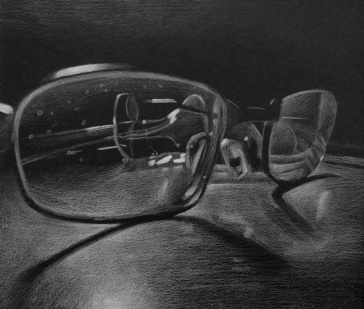 through the glasses