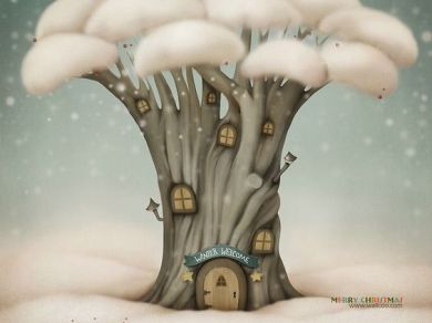 tree house of snow